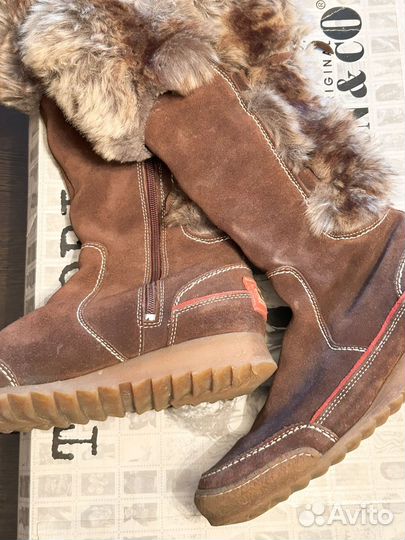 Сапоги женские натуральная замша