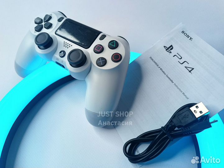 Геймпад PS4 (Dualshock 4) Белый (Гарантия)