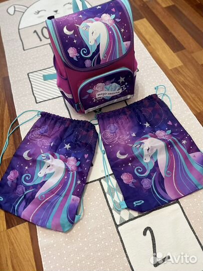 Рюкзак школьный и 2 мешка для обуви