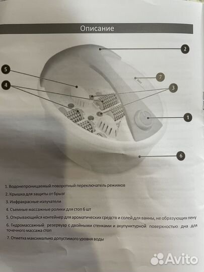 Гидромассажная ванночка для ног