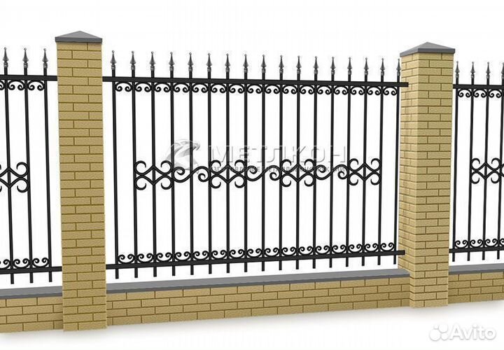 Кованный забор тпп KZ-54