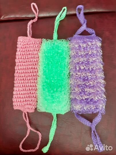 Мочалки ручной вязки