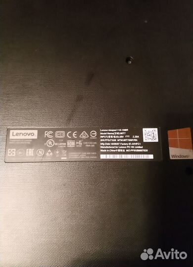 Ноутбук lenovo ideapad 100-15ibr
