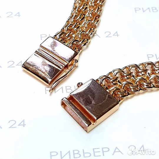 Золотой браслет мужской 585 пробы 27.77 грамм