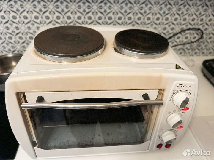 Мини печь с двумя камфорками