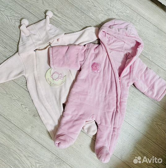 Флисовый комбинезон 62 68 74