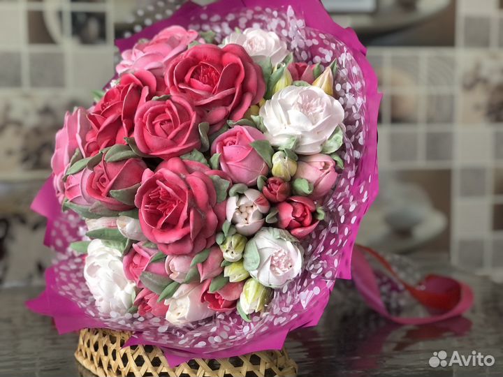 Букеты из зефира