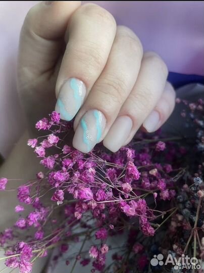 Маникюр наращивание