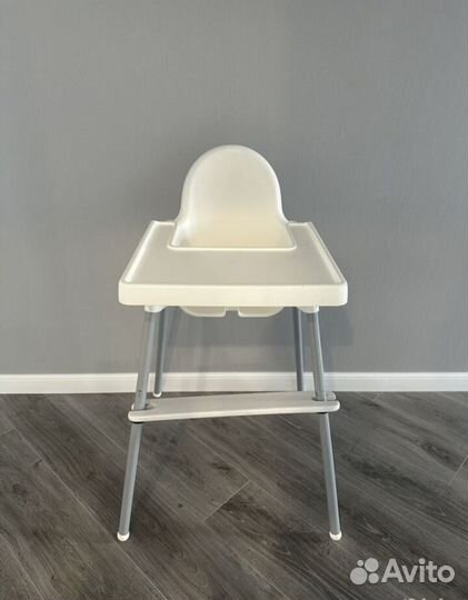Стульчик для кормления IKEA antilop с подножкой