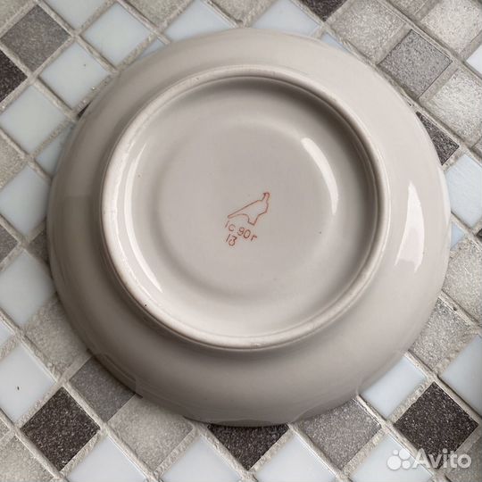 Блюдце Дулево маки СССР