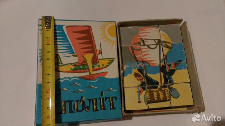 Деревянные кубики времен ссср, советский винтаж