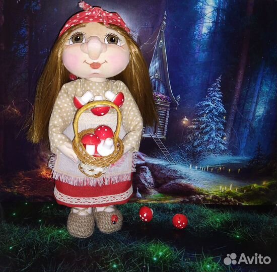 Баба Яга кукла ручной работы