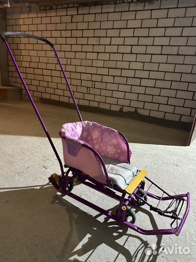 Санки тюбинг ватрушка коляска ника