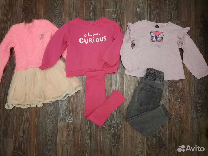 Вещи на девочку 4-5 лет пакетом