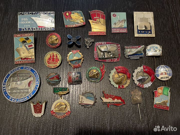 Значки морские училища, вмф, корабли, суда, порты