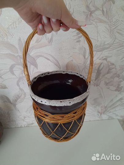 Корзина керамическая посуда СССР