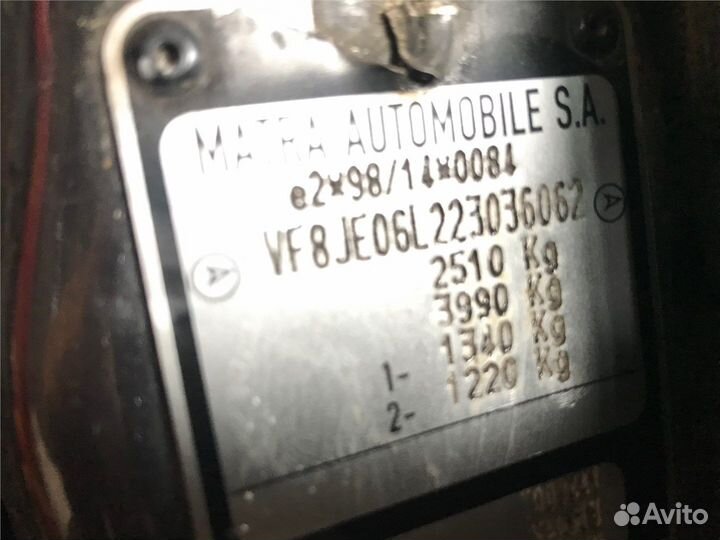 Разбор на запчасти Renault Espace 3