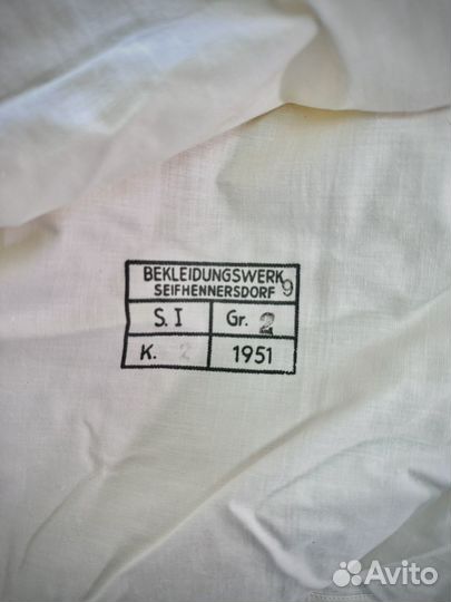 Военная парадная рубаха 1951г с воротничками