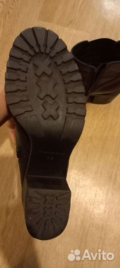 Полусапоги женские 38 натуральная кожаные