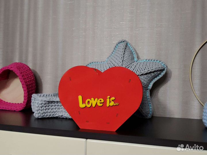 Деревянные кашпо в виде сердце