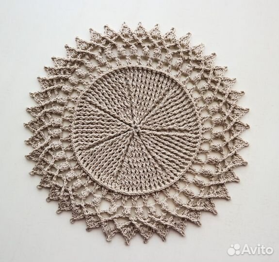Салфетки сервировочные вязаные ручная работа