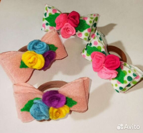 Резиночки для волос ручной работы