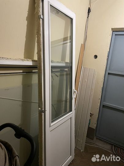 Балконный блок с дверью бу