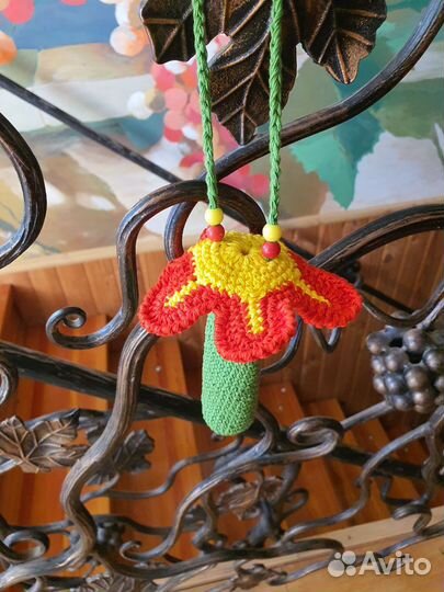 Брелок-обвес на сумку. Ключница