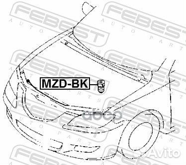 Отбойник демпферный капота Febest MZD-BK MZD-BK