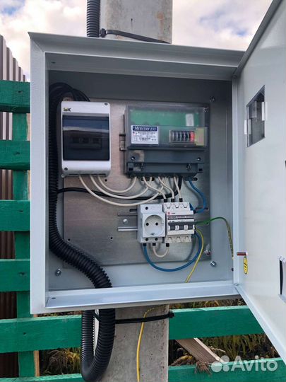 Подключение электричества Счетчик Электрик