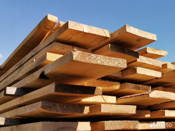 Доска обрезная 25х100х6000 хвоя 2 сорт