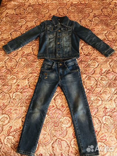 Джинсовая куртка +джинсы