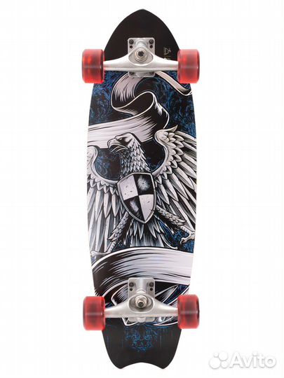 Лонгборд с деревянной декой, 75 см (Белый)