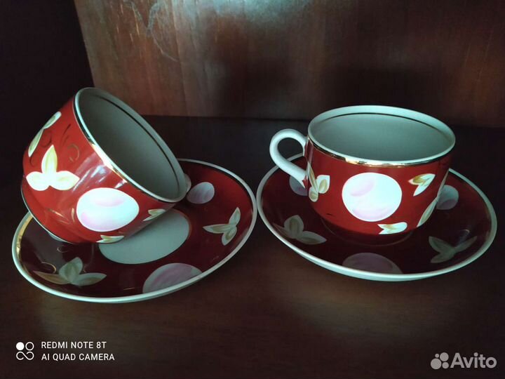 Чайная пара Слива СССР