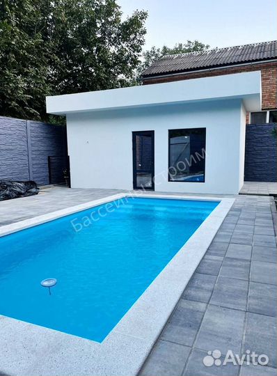 Бассейн 6,5х3х1,5 от производителя,ступени Прямые