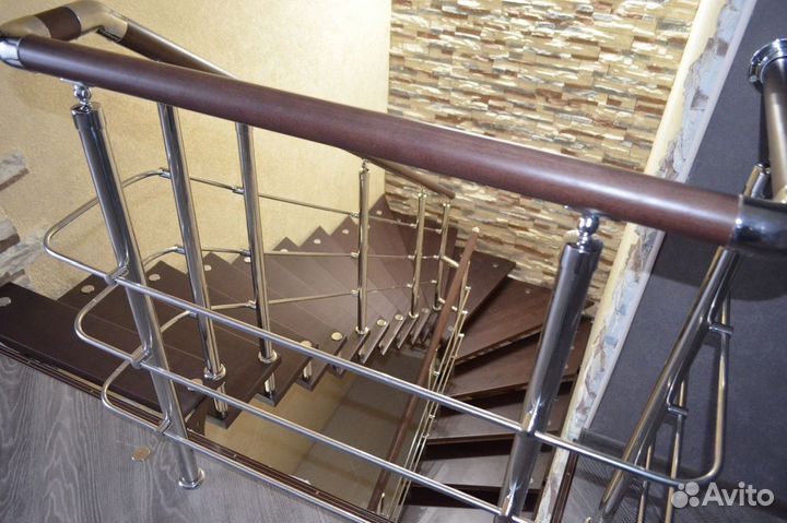 Пeрилa для лестниц / пopучни из нeржавейки