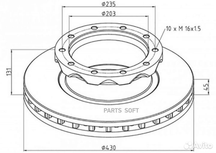 PE automotive 46610200A 466.102-00A диск тормозной