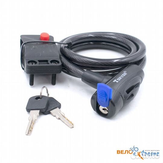 Спиральный кабельный замок, арт. TY556, 10*1200, н