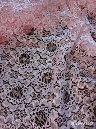 Отрез кружевной ткани винтаж 70-х. годов 145см