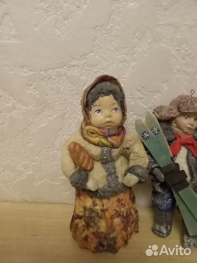 Ватные игрушки ручной работы