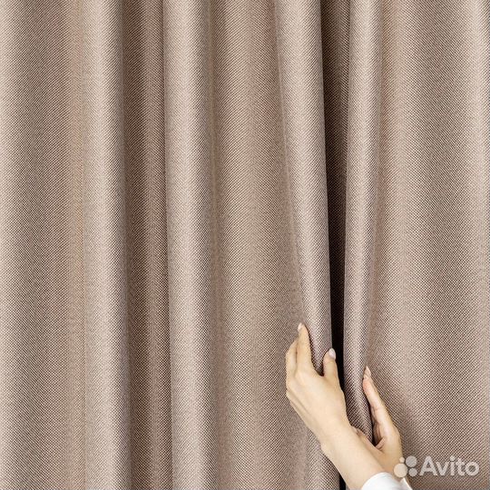 Комплект штор рогожка Орфей Нюд