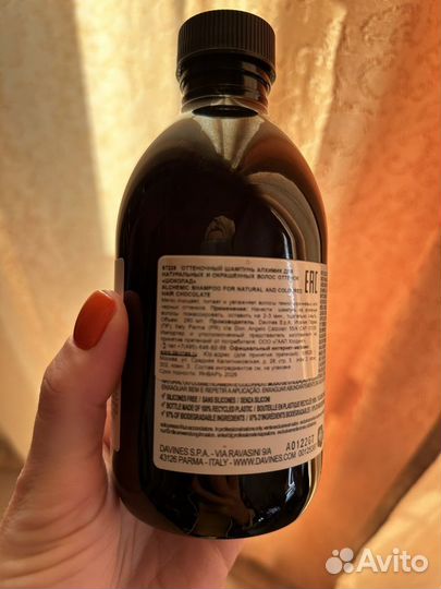 Davines shampoo chocolate оригинал б/у