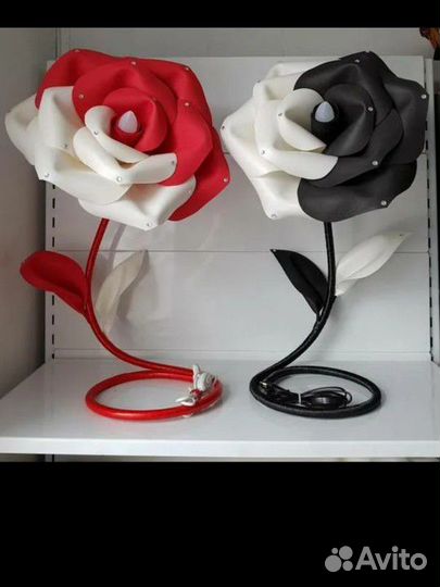 Торшер роза из изолона