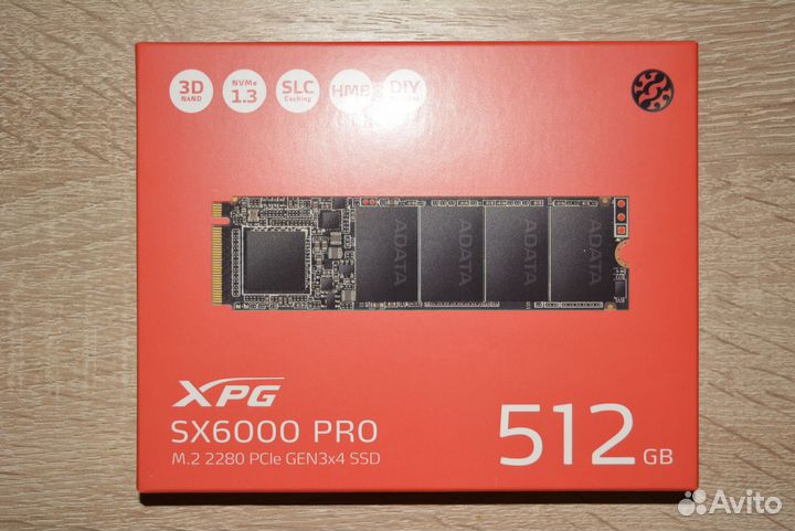Adata XPG SX6000 Pro 512Гб гарантия Ситилинк