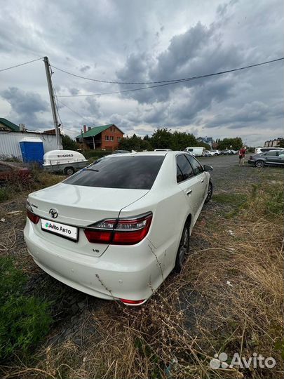 Toyota Camry 3.5 AT, 2017, битый, 130 000 км