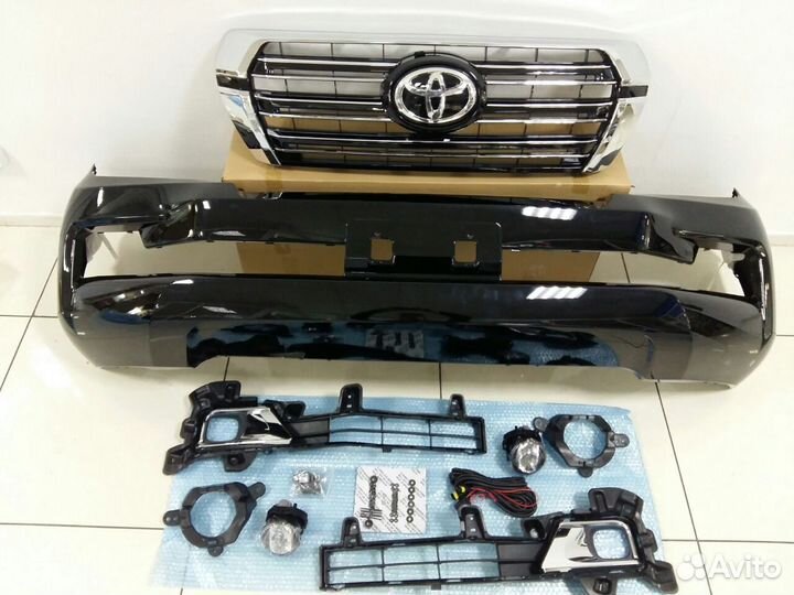 Land Cruiser 200 08-15 Рестайлинг бампер 16+ V4BS7