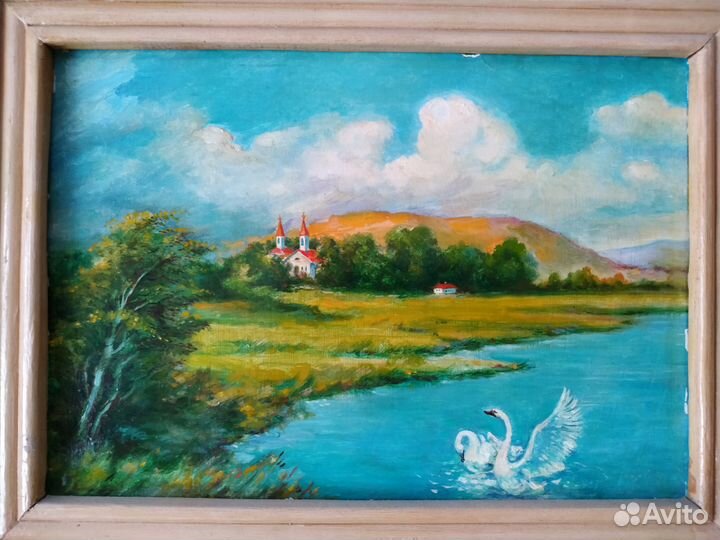 10 картин маслом на хосте (Торг уместен)