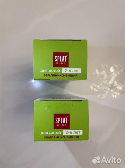 Набор детская зубная паста Splat