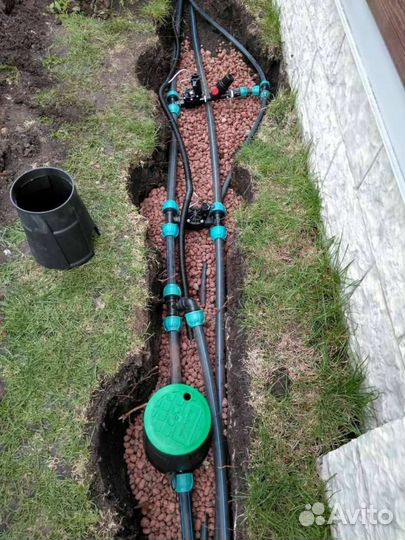 Замена прокладка труб на участках на даче