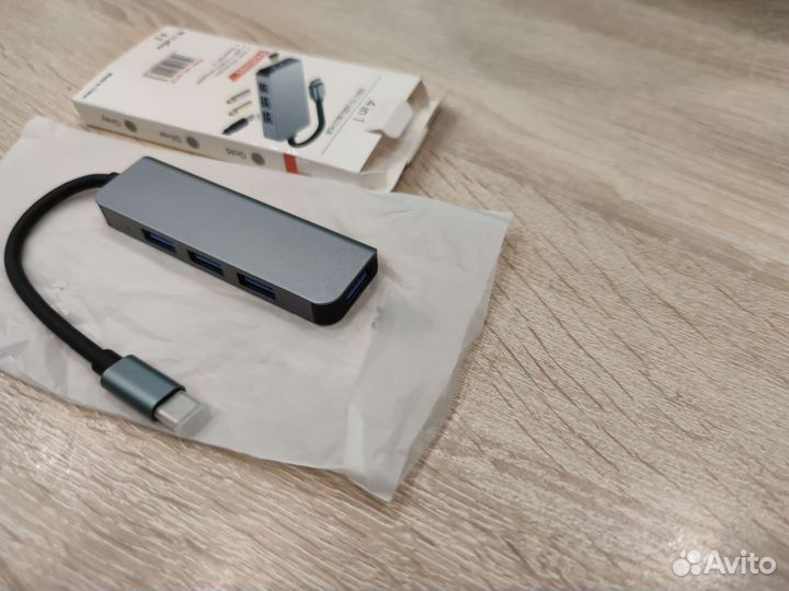 USB хаб концентратор 4 в 1